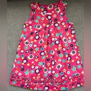 Hanna Andersson pink floral sleeveless dress, size 2T